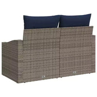 vidaXL Canapé de jardin gris 123 x 62 x 69 cm en résine tressée