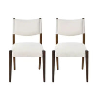Christopher Knight Home Harry chaises de salle à manger modernes rembourrées en bois d'hévéa (lot de 2)