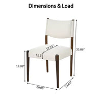 Christopher Knight Home Harry chaises de salle à manger modernes rembourrées en bois d'hévéa (lot de 2)