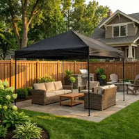 Heavy Duty Pop Up Canopy Tent - Waterproof & UV-Protected Outdoor Shelter - Easy One-Person Setup - Adjustable Height, 1 Sidewall