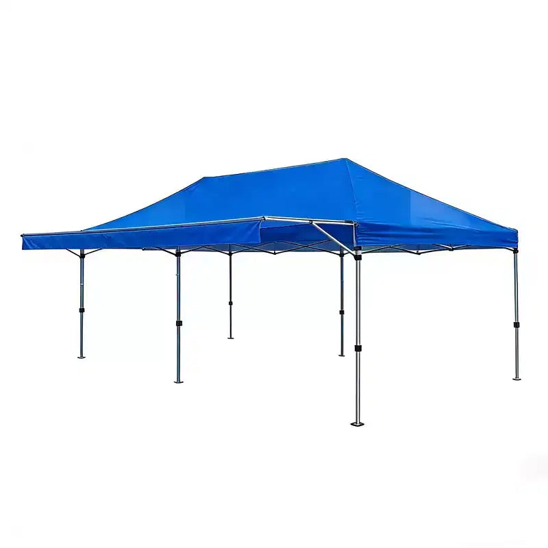 Tonnelle escamotable robuste - Abri extérieur imperméable et anti-UV - Montage facile par une seule personne - Hauteur réglable, 1 paroi latérale