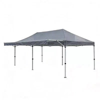 Tonnelle escamotable robuste - Abri extérieur imperméable et anti-UV - Montage facile par une seule personne - Hauteur réglable, 1 paroi latérale