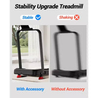 Tapis de marche inclinable à 15% avec barre de maintien - Tapis de course pliable silencieux de 2,5 CV pour la maison ou le bureau, sous le bureau, tapis de marche portable avec capacité de 100 kg