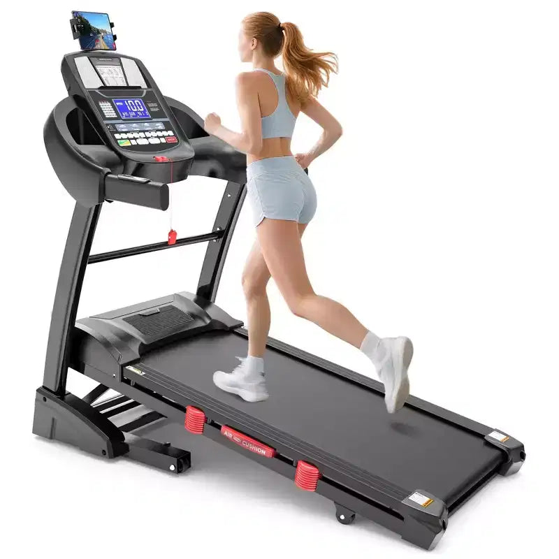 Tapis de course pliable 2026 4,8 CV Inclinaison 15 % 19 km/h 136 kg Bluetooth LCD Équipement de gym à domicile FitShow
