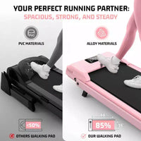 Tapis de Course Pliable HOMDOX Amélioré avec 12% d'Inclinaison|Barre de Maintien|3,5 CV|Absorption des Chocs, Compact pour la Maison/le Bureau/la Salle de Sport et Capacité de 180 kg