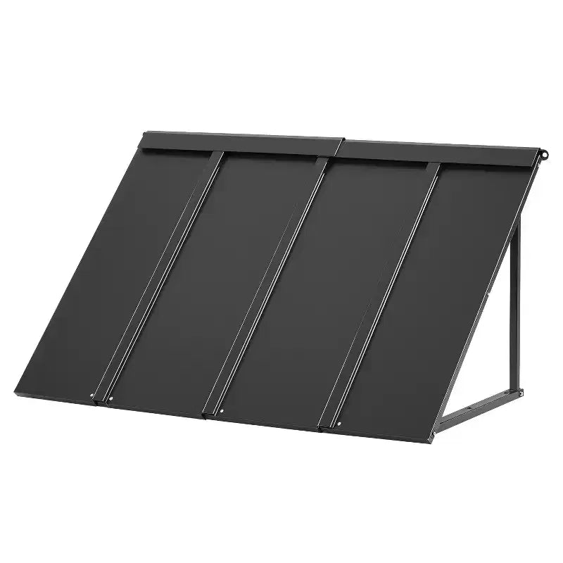 Auvent de fenêtre et marquise de porte 44 x 24 pouces, auvent de porte d'entrée d'extérieur en acier anti-rouille
