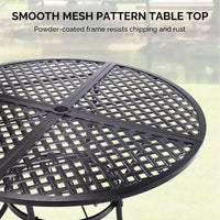 Karl Home | Table de patio ronde en metal
