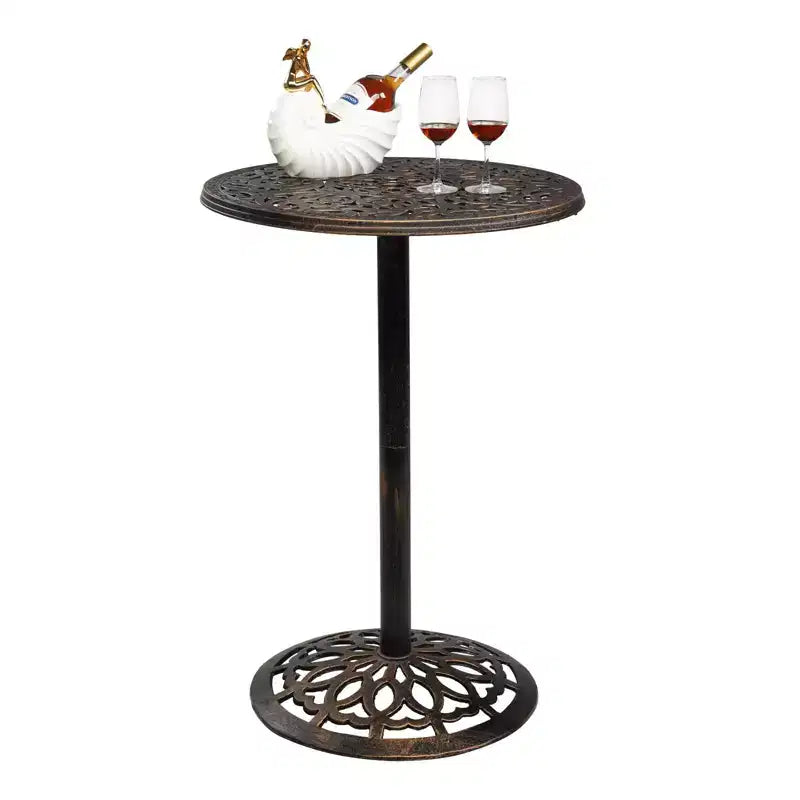 Karl Home | Table de bar de terrasse en métal 40 pouces