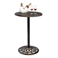Karl Home | Table de bar de terrasse en métal 40 pouces