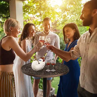 Karl Home | Table de bar de terrasse en métal 40 pouces