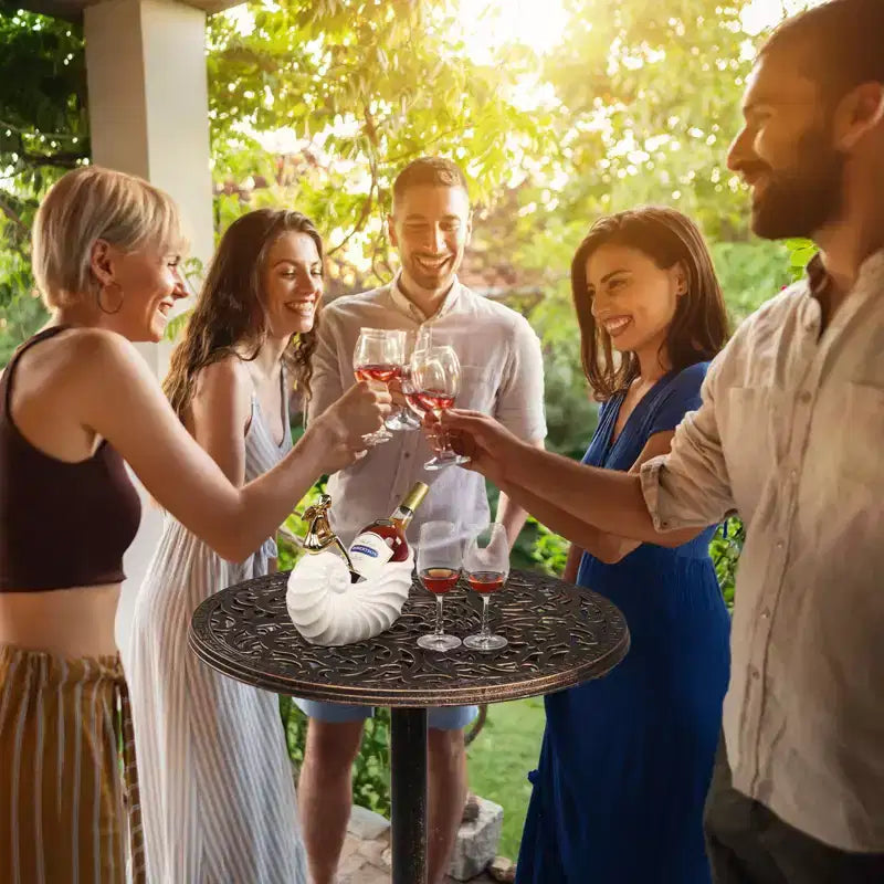 Karl Home | Table de bar de terrasse en métal 40 pouces