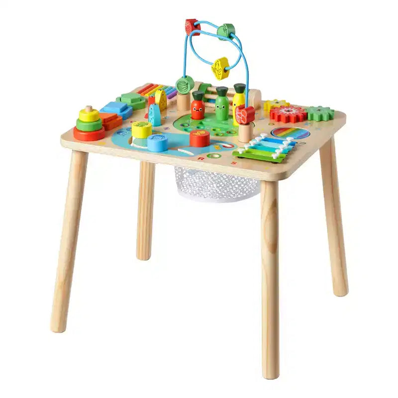 VEVOR table d'activité Montessori pour tout-petit 1-3 ans, bureau d'activité d'apprentissage en bois 13 en 1, table pour garçons et filles à partir de 6 mois, multicolore