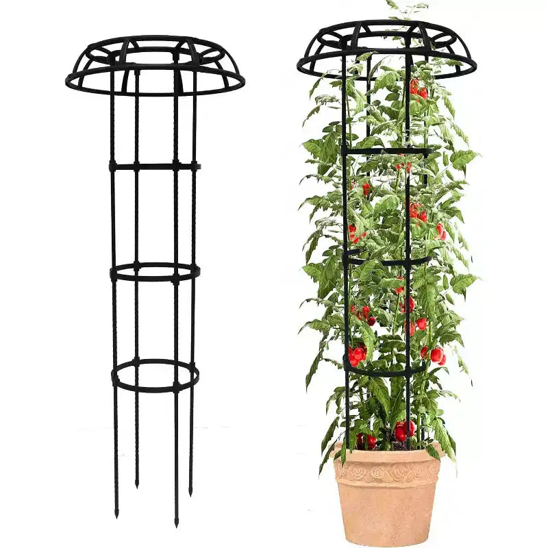 ACOINEL Tuteur de Jardin 134 cm en Forme de Champignon, Support de Plantes Métallique Antirouille pour Plantes grimpantes Intérieur Extérieur 1 Pièce