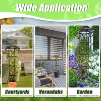 ACOINEL Tuteur de Jardin 134 cm en Forme de Champignon, Support de Plantes Métallique Antirouille pour Plantes grimpantes Intérieur Extérieur 1 Pièce