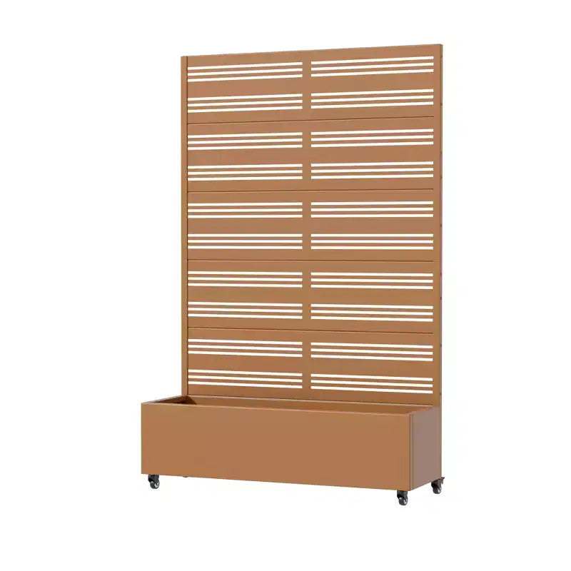 Jardinière surélevée Dovelina avec treillis et bac à plantes en métal avec écran d'intimité pour plantes grimpantes - 59 x 30/60, 47 x 47/94, 72 x 35/47/70/94