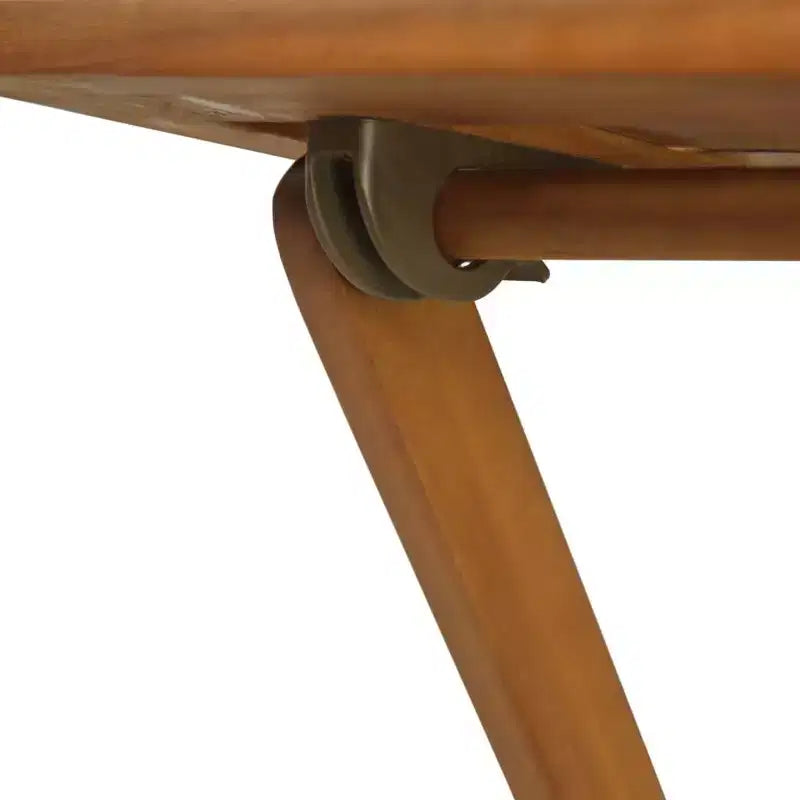 vidaXL Ensemble de bistro Ton bois Bois d'acacia massif Ensemble de bistro pliable