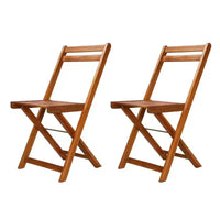 vidaXL Ensemble de bistro Ton bois Bois d'acacia massif Ensemble de bistro pliable