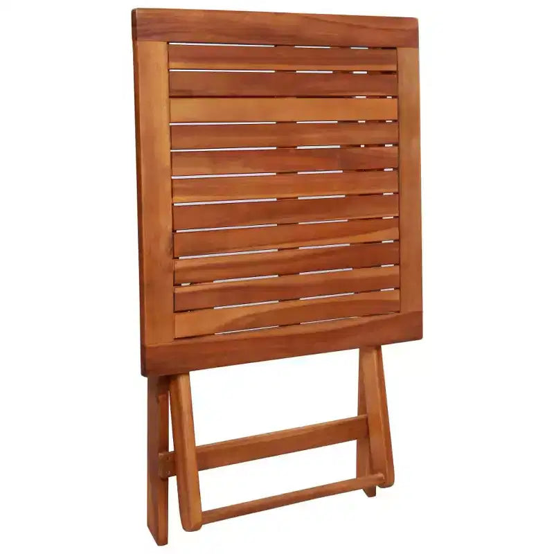 vidaXL Ensemble de bistro Ton bois Bois d'acacia massif Ensemble de bistro pliable