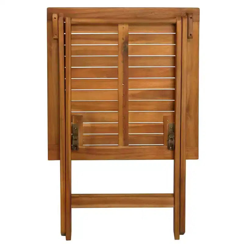vidaXL Ensemble de bistro Ton bois Bois d'acacia massif Ensemble de bistro pliable