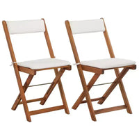 vidaXL Ensemble de bistro Ton bois Bois d'acacia massif Ensemble de bistro pliable