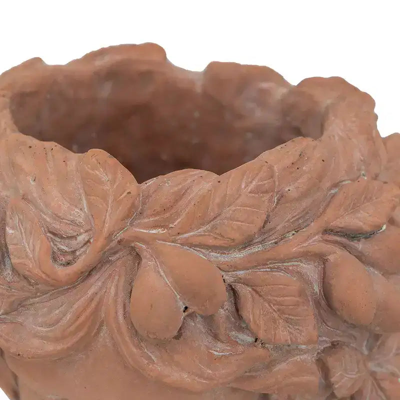 Jardinière Pot de Fleur Décoratif Buste Grec Marron 8x9x11,5 pour Intérieur Extérieur, Patio, Balcon, Véranda, Entrée, Étagère d'Exposition