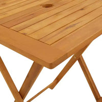 vidaXL Ensemble de bistro Bois d'acacia massif, rotin PE Moyen Pliable