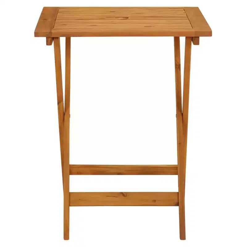 vidaXL Ensemble de bistro Bois d'acacia massif, rotin PE Moyen Pliable