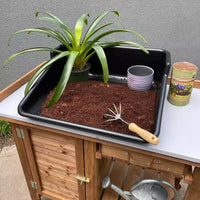 Plateau de jardinage Garden Tidy avec outils à main en acier inoxydable et manches en bambou, plusieurs options d'outils et couleurs