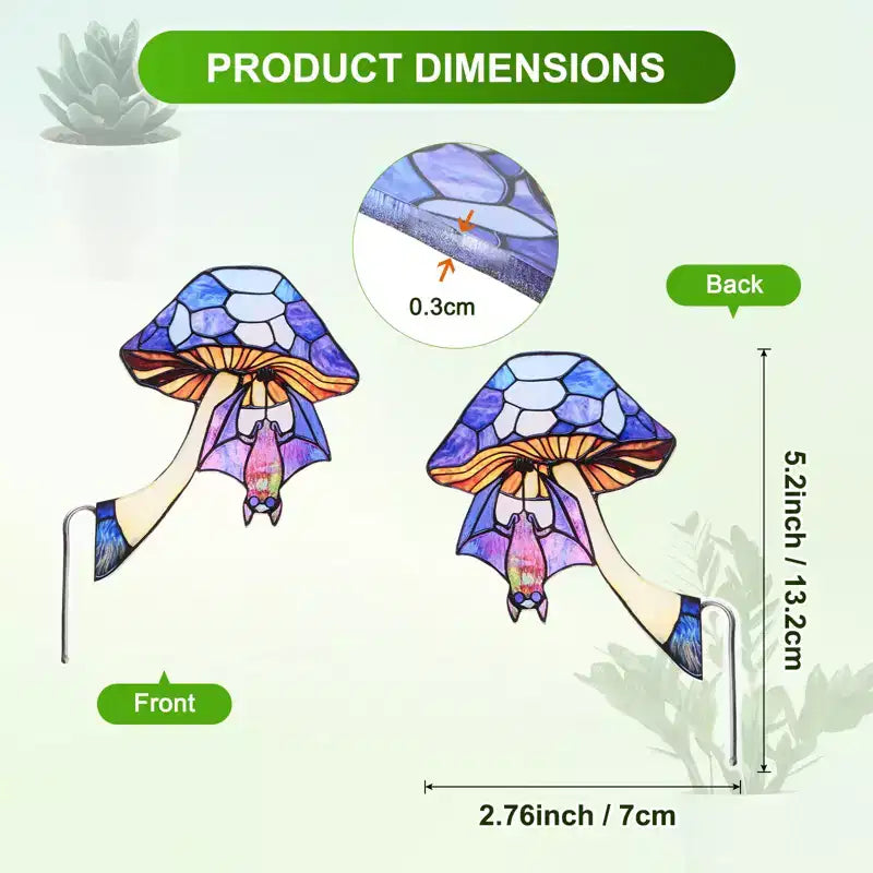 Unique Bargains Ornement de décoration de jardin en acrylique pour la nature et l'extérieur 5,2 pouces, 1 pièce