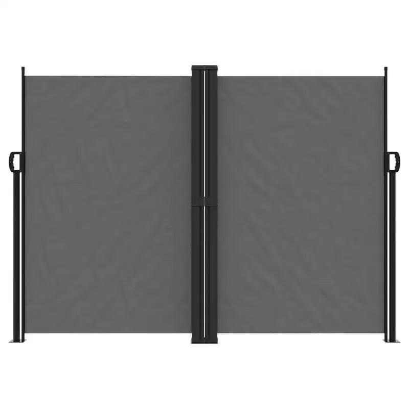 vidaXL Store latéral rétractable anthracite 100 % polyester avec un revêtement en PU