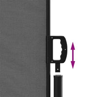 vidaXL Store latéral rétractable anthracite 100 % polyester avec un revêtement en PU