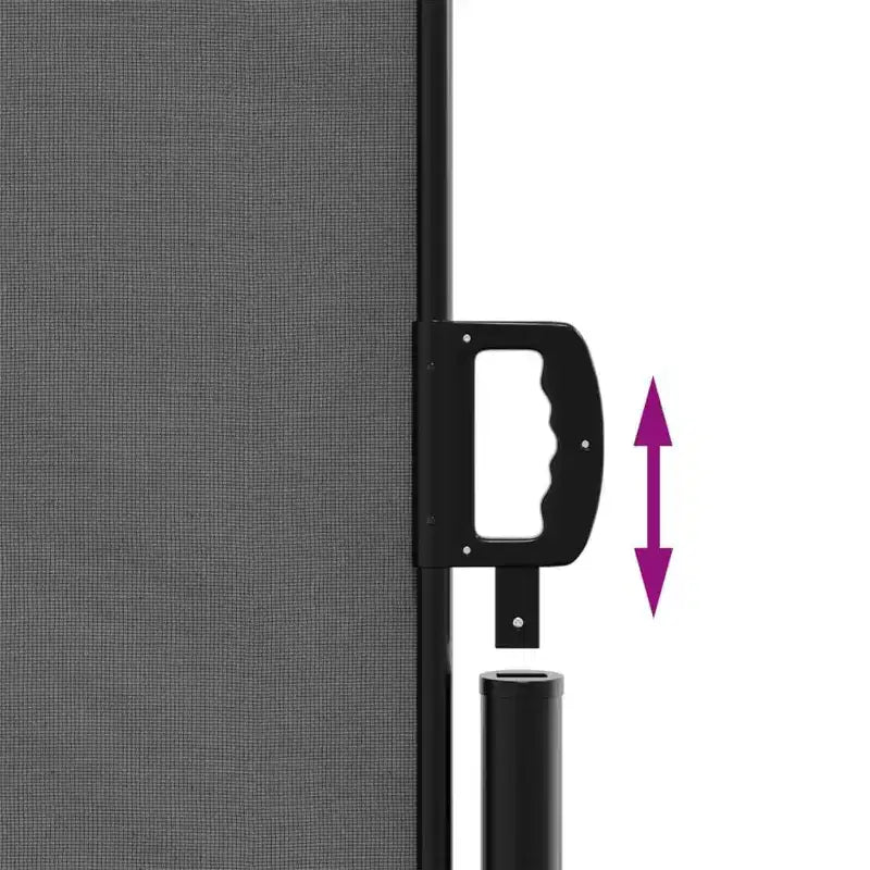 vidaXL Store latéral rétractable anthracite 100 % polyester avec un revêtement en PU