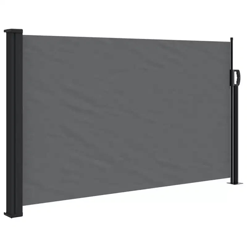 vidaXL Store lateral retractable anthracite 100 % polyester avec enduction PU