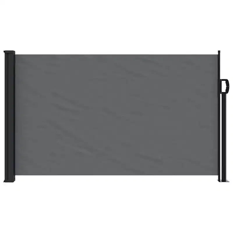 vidaXL Store lateral retractable anthracite 100 % polyester avec enduction PU