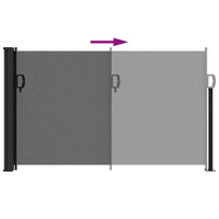 vidaXL Store lateral retractable anthracite 100 % polyester avec enduction PU