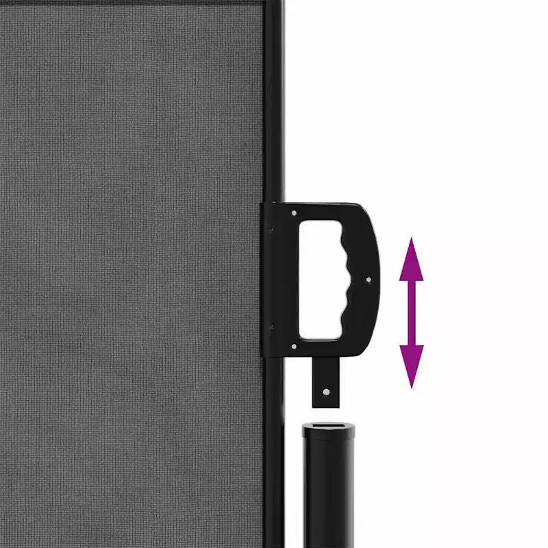 vidaXL Store lateral retractable anthracite 100 % polyester avec enduction PU