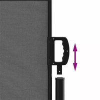 vidaXL Store lateral retractable anthracite 100 % polyester avec enduction PU