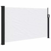 vidaXL Store latéral rétractable, Blanc