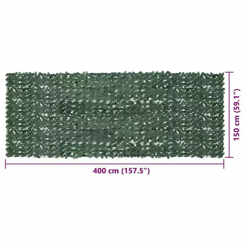 vidaXL Brise-vue de balcon vert foncé en polyéthylène, tissu 400 x 150 cm