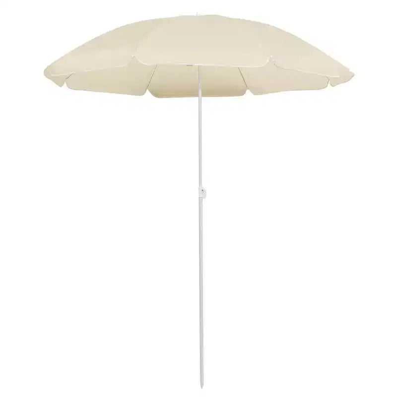 vidaXL Garden Parasol Sand Polyester, Steel UV-resistant materials