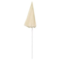 vidaXL Garden Parasol Sand Polyester, Steel UV-resistant materials