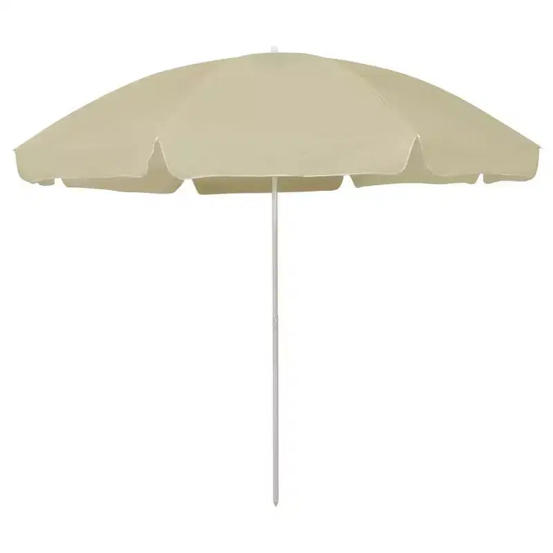 vidaXL Parasol de plage jaune sable 118,1