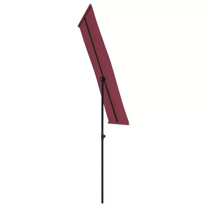 vidaXL Parasol de jardin rouge bordeaux en aluminium et polyester taille moyenne