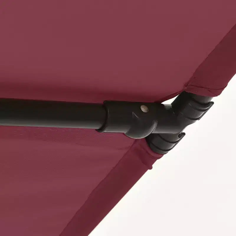 vidaXL Parasol de jardin rouge bordeaux en aluminium et polyester taille moyenne