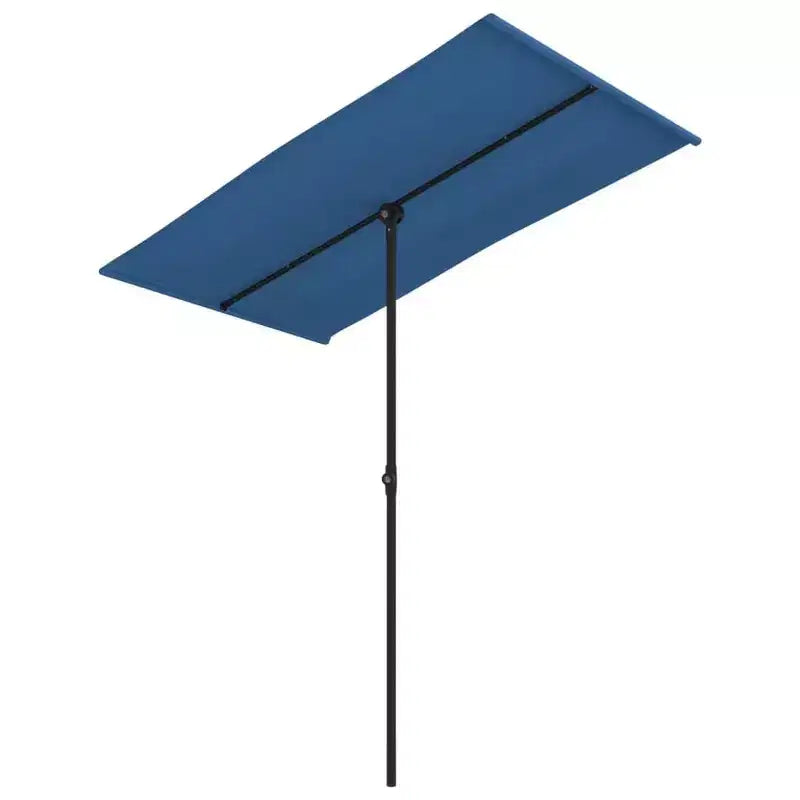 vidaXL Parasol de jardin bleu azur 100 % polyester, aluminium, grand