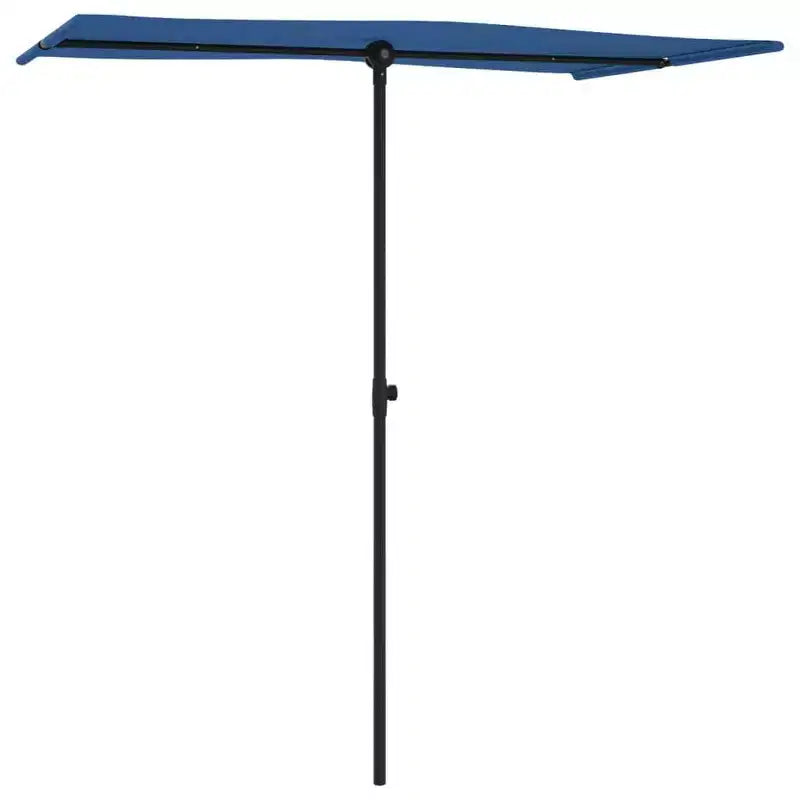 vidaXL Parasol de jardin bleu azur 100 % polyester, aluminium, grand