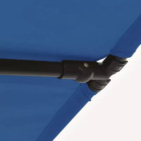 vidaXL Parasol de jardin bleu azur 100 % polyester, aluminium, grand
