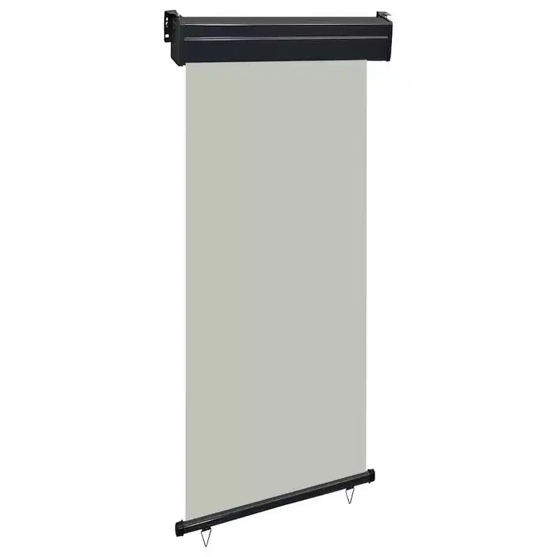 vidaXL Store latéral de balcon gris en acier 41,3 x 98,4 in, accoudoirs réglables