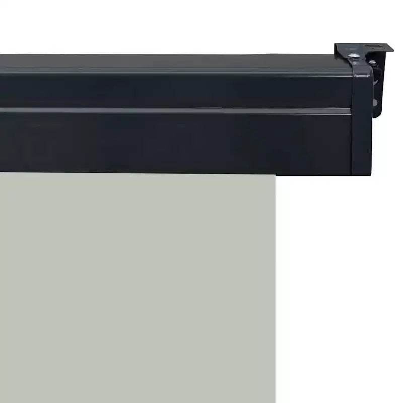 vidaXL Store latéral de balcon gris en acier 41,3 x 98,4 in, accoudoirs réglables
