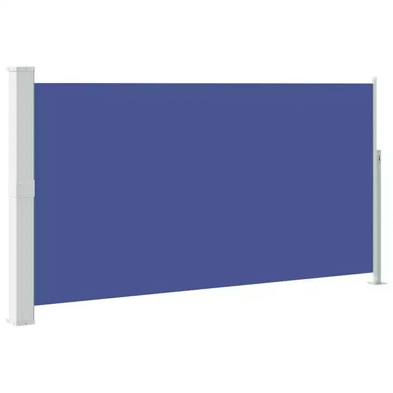 vidaXL Auvent latéral Bleu (écran), Gris-vert (support)